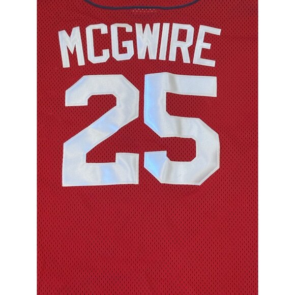 Vintage Majestic Authentic St. Louis Mark McGwire #25 MLB Jersey Men's 2XL NWT - Picture 6 of 10